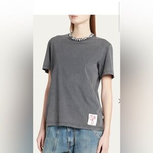 Golden Goose Women’s Crystal Distressed T Shirt - Small